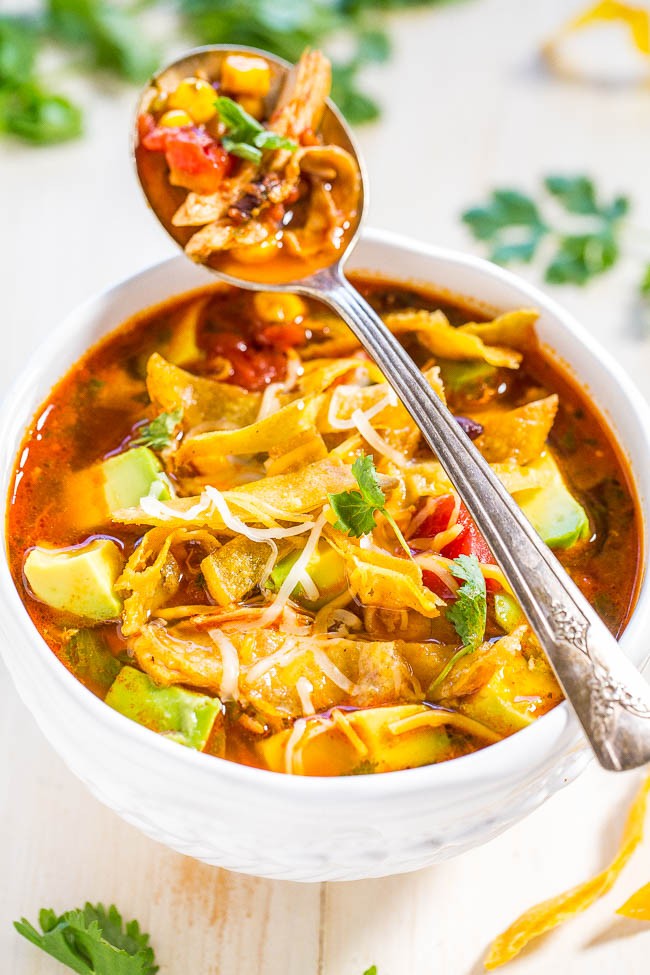 Easy 30-Minute Homemade Chicken Tortilla Soup | Craig_F | Copy Me That
