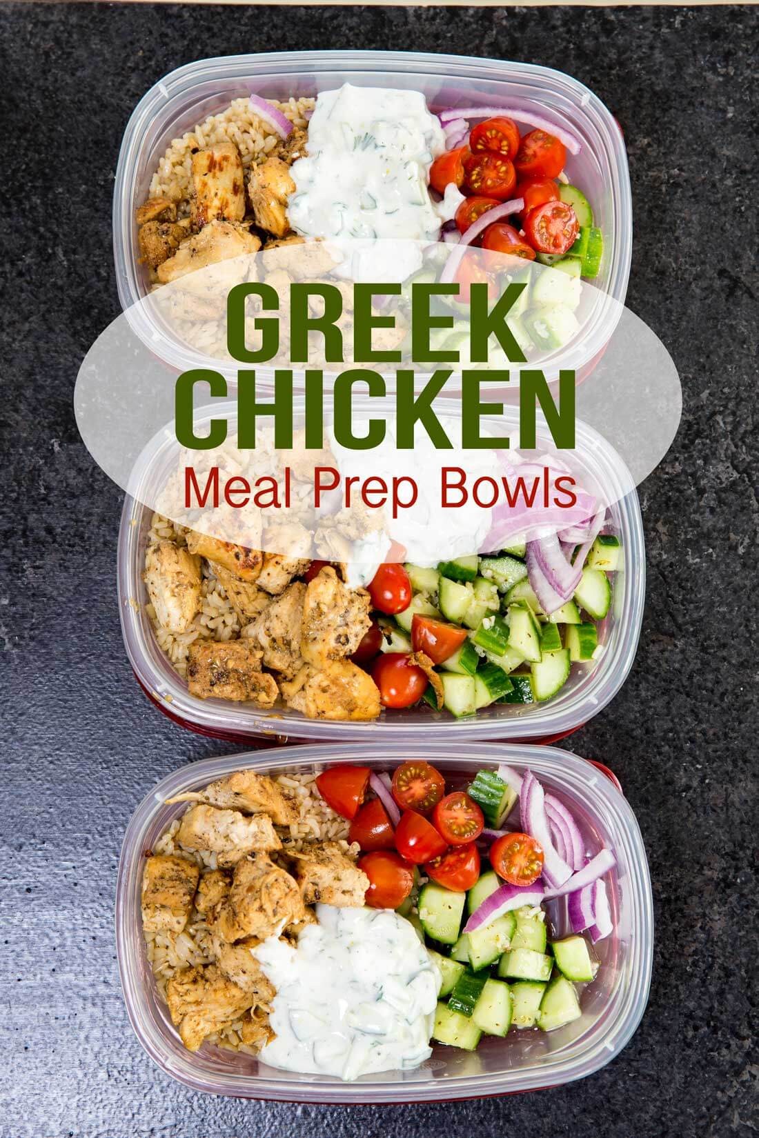 Greek Chicken Bowls (Meal Prep Easy) | Jennifer Elam Adkins | Copy Me That